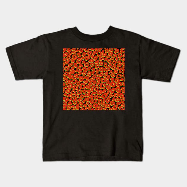 Animal Skin with African Color Style Kids T-Shirt by Tilila